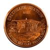 Image 2 : Greenback Station 1872 .999 Fine Pure Copper Medallion