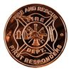 Image 2 : Fire & Rescue First Responders - .999 Fine Pure Copper -1 oz. Medallion