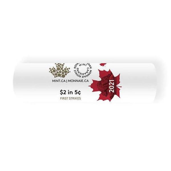 RCM Special Wrap Roll -2021 First Strikes Five Cents - 40 Coins