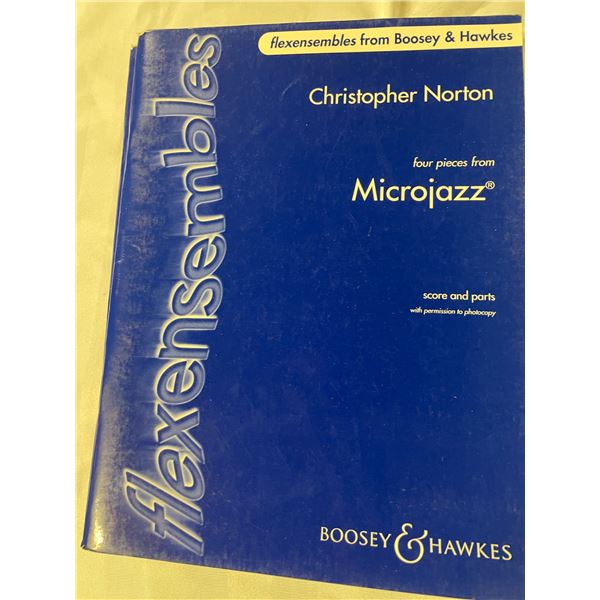 FIVE BOOKS , Christopher Nortan flexembles micro jazz , Score and Parts