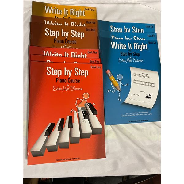 Edna Mae Burnam Step by Step Piano Books