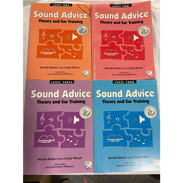 Sound Advice Theory and Ear Training , Levels One, Two, Three and Four