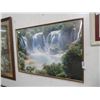 Image 1 : Framed Waterfall Photo - 28" x 40"