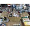 Image 2 : Picnic Basket w/Magazines and Boat Compass
