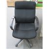 Image 1 : Rolling Black Fabric Office Chair