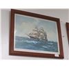 Image 2 : 4-Framed Tall Ship Print by Hugh Knollys - 22" x 18" - 4 X $