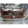 Image 1 : Vintage Wood Toolbox w/Contents