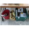 Image 1 : Contents of Green Bin, Tool Bag, Fire Extinguisher