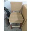Image 3 : Wicker Chairs - 4 + Stool