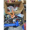 Image 2 : Box Lot of Drill Bits, Hand Tools and Hardware