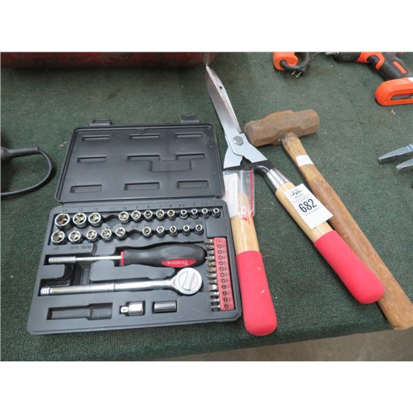 Sledge, Shears, Socket Set