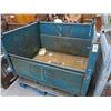 Image 1 : Metal Pallet Transport Crate Blue