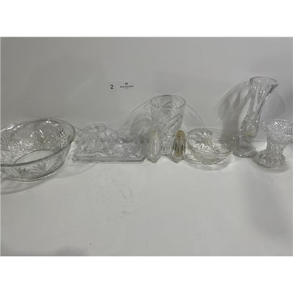 Assorted Crystal/Glass Kitchen Ware