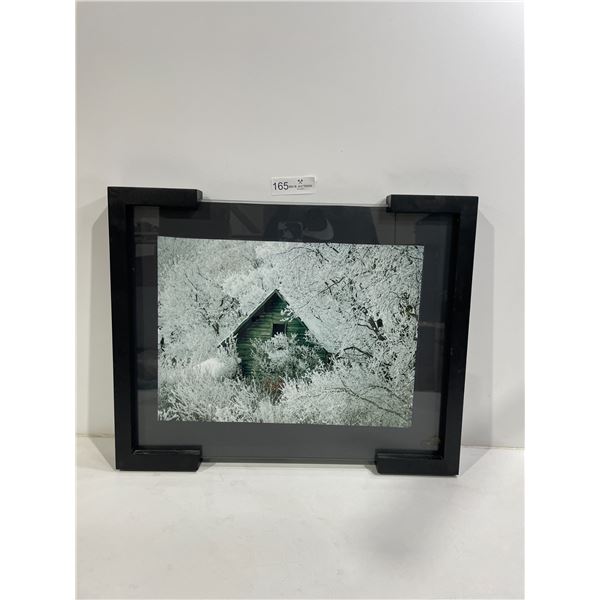 Black Framed Cabin Print