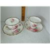 Image 1 : LOT OF 2 ROYAL ALBERT AMERICAN BEAUTY TEACUP AND SAUCER SET