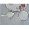 Image 3 : ROYAL ALBERT AMERICAN BEAUTY SUGAR, CREAMER AND UNDERPLATE SET