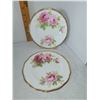 Image 1 : LOT OF 2 ROYAL ALBERT AMERICAN BEAUTY DESSERT PLATES
