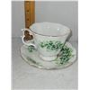 Image 3 : ROYAL ALBERT ANCESTRAL SERIES EMERALD ISLE TEACUP AND SAUCER SET