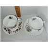 Image 2 : LOT OF 2 MIX N MATCH TEACUP AND SAUCER (ONE MATCHES)