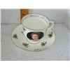 Image 1 : QUEEN ELIZABETH II 1978 IITH COMMONWEALTH GAMES CUP AND SAUCER SET