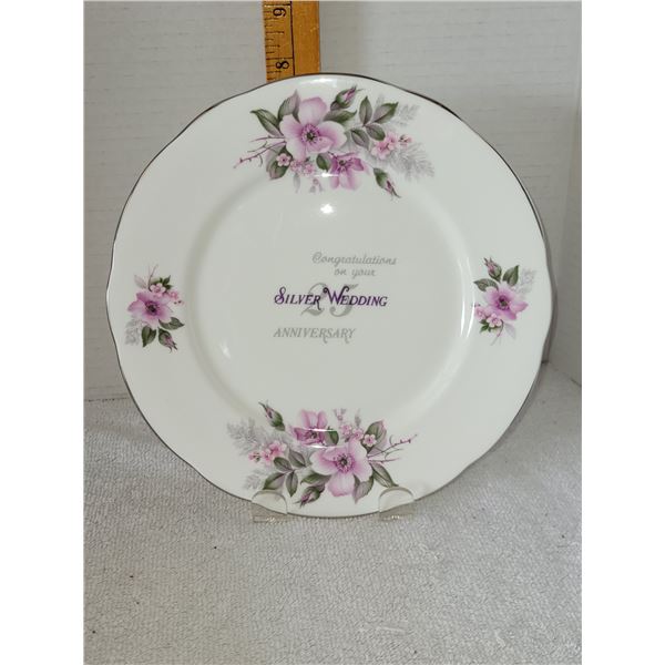 GILLAM DUCHESS 25 SILVER ANNIVERSARY PLATE