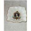 Image 3 : QUEEN ELIZABETH II SQUARE CANDY DISH ROSINA CHINA