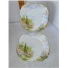 Image 1 : LOT OF 2 ROYAL ALBERT KENTISH ROCKERY BREAD PLATES LOT 2