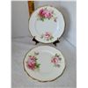 Image 1 : LOT OF 2 ROYAL ALBERT AMERICAN BEAUTY BREAD & BUTTER PLATES
