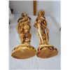 Image 7 : 2 STUNNING TALL MALE & FEMALE ASIAN STATUES SIGNED