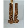 Image 1 : SET OF 2 HAWAIIN 9.5" BOOKENDS STAMPED. STAMPED SIGNED