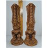Image 3 : SET OF 2 HAWAIIN 9.5" BOOKENDS STAMPED. STAMPED SIGNED