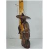 Image 3 : HANDCARVED WOODEN THAI FISHERMAN STATUE