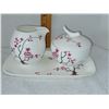 Image 1 : CHERRY BLOSSOM TEA LOGIC CREAMER, LIDDED SUGAR BOWL & UNDERPLATE