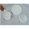 Image 7 : CHERRY BLOSSOM TEA LOGIC CREAMER, LIDDED SUGAR BOWL & UNDERPLATE