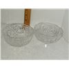 Image 1 : LOT OF 2 CRYSTAL CANDY DISHES (FOOTED AND NON FOOTED)
