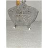 Image 2 : LIDDED & FOOTED CRYSTAL CANDY DISH