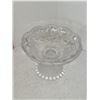 Image 7 : PEDESTAL ETCHED GLASS CANDY DISH