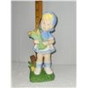 Image 2 : VINTAGE GIRL HARVESTING CORN FIGURINE (GERMAN?)