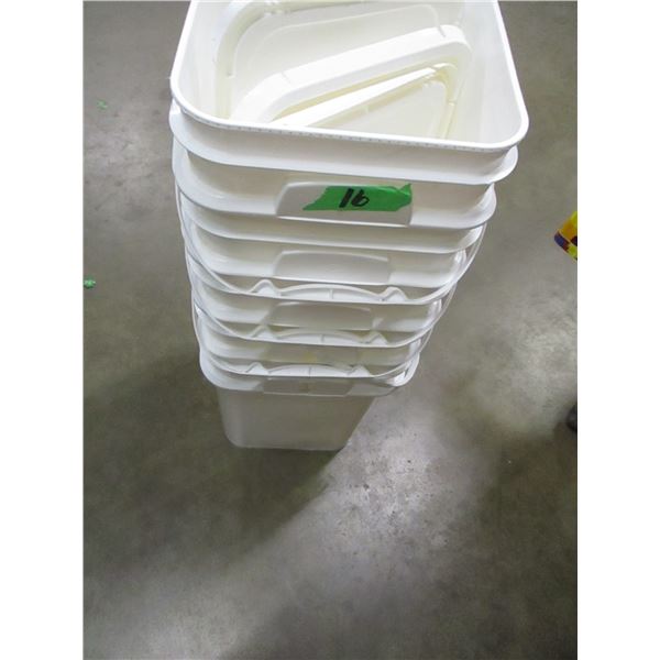 5 - 5 GALLON PAILS C/W LIDS