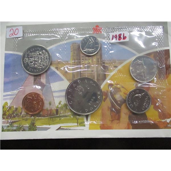 1986 CANADA MINT COIN SET