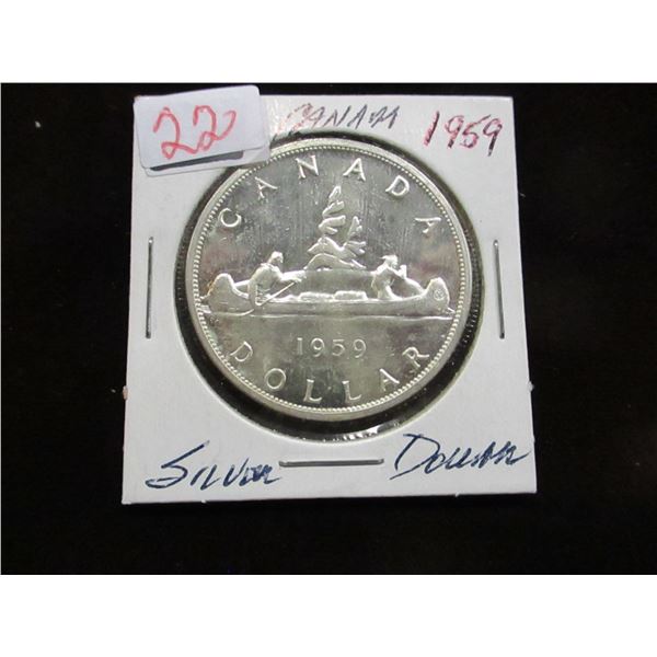 1959 CANADA SILVER DOLLAR