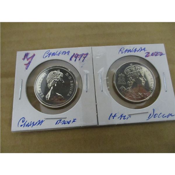 1977 - 1952/2002 PROOF CAMEO CANADA HALF DOLLAR