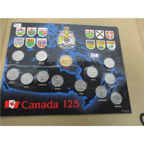 1867 - 1992 CANADA 125TH ANNIVERSARY QUARTER SET