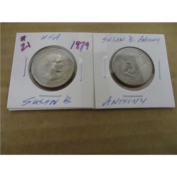 1979 SET OF USA SUSAN B. ANTHONY DOLLARS
