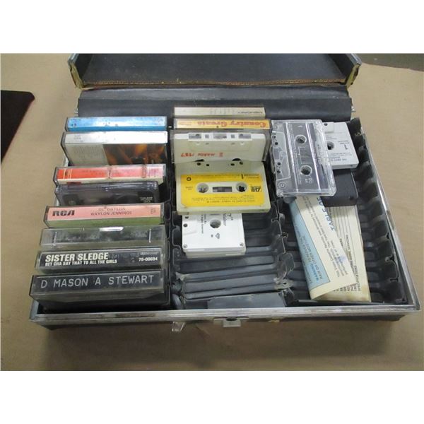 CARRY CASE WITH ASSORTED CASSETTES