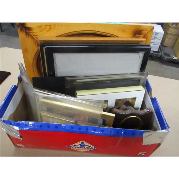 BOX C/W PICTURE FRAMES