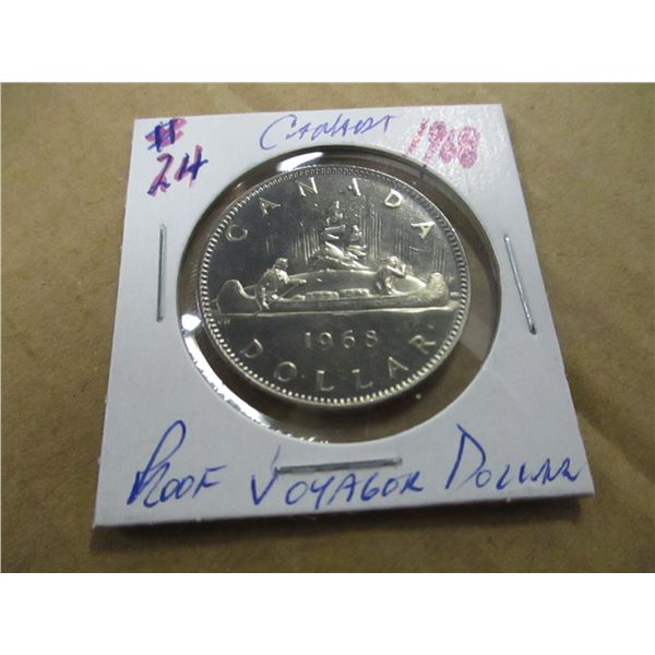 1968 PROOF CANADA VOYAGER DOLLAR
