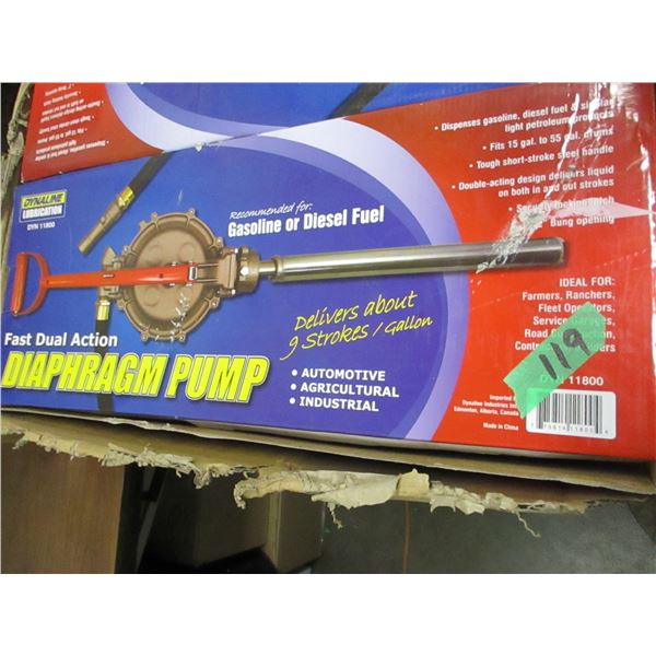 NEW:  DIESEL & GAS DIAPHRAM PUMP