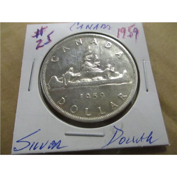 1959 CANADA SILVER DOLLAR