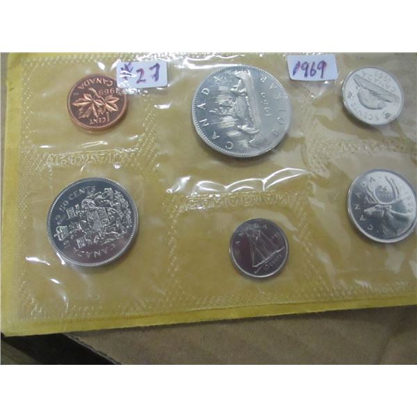 1969 PROOF CANAD MINT SEALED COIN SET